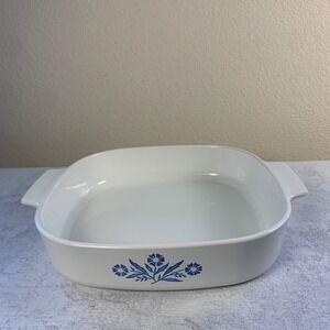 Corning Ware‎ P-10-B 10x10 Square Baker Cornflower Blue USA